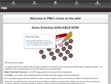 Tablet Screenshot of palmyrablackknights.org